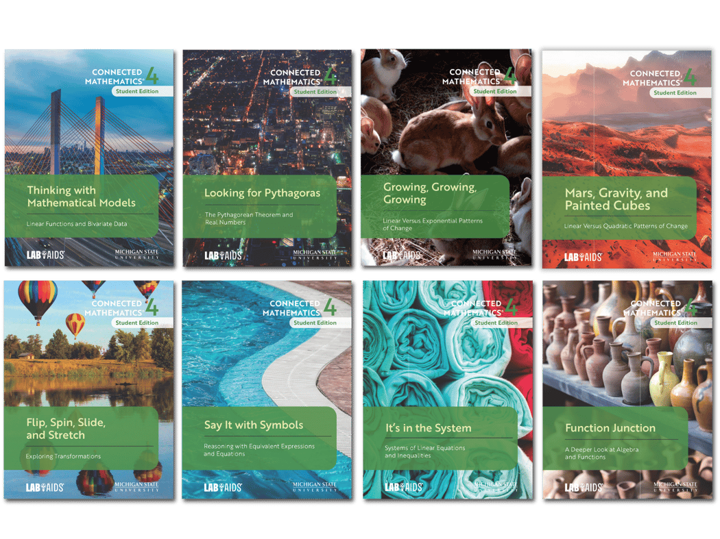 Connected Mathematics 4 | G8 Student Editions Set | Print | Lab-Aids