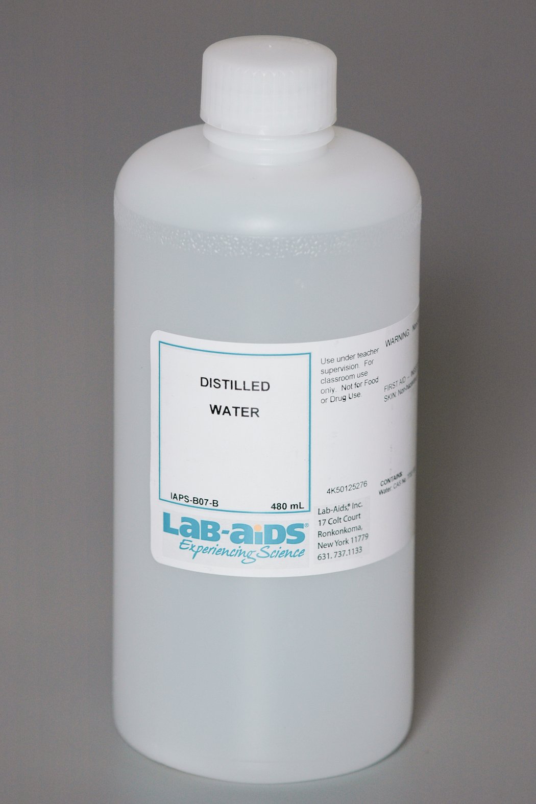 Distilled Water, 480 mL (Bulk Refill) LabAids