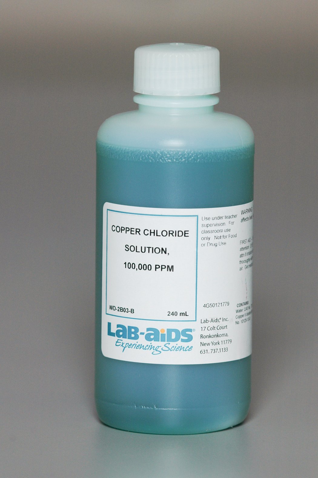Copper Chloride solution, 100,000 ppm, 240 mL (Bulk Refill) LabAids