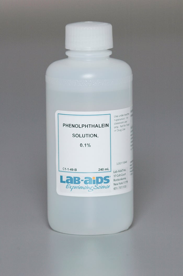Phenolphthalein solution, 0.1%, 240 mL (Bulk Refill)
