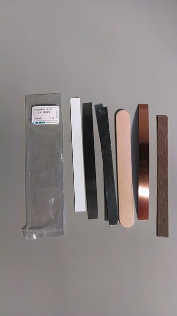 Package of 1/2” X 6” Strips. 1 set