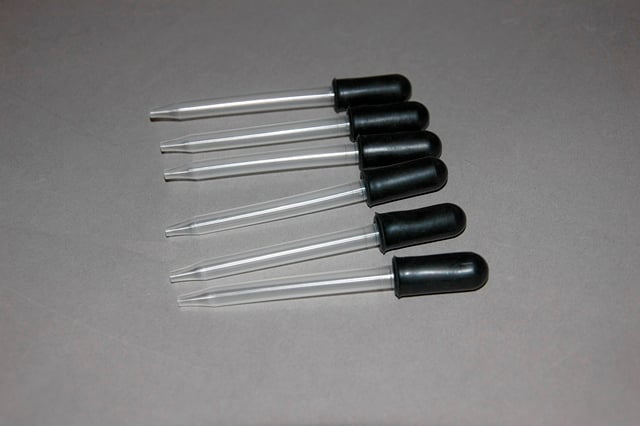 Droppers, plastic, Pk/16
