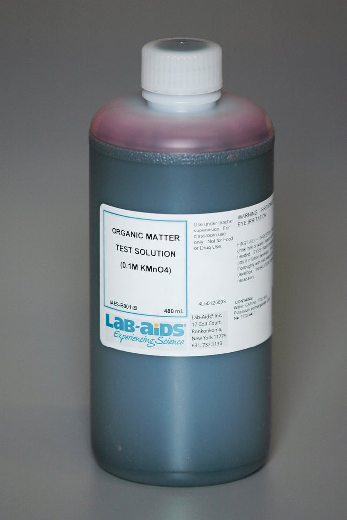 Organic Matter Testing Solution (0.1M KMnO4), 480 mL (Bulk Refill)