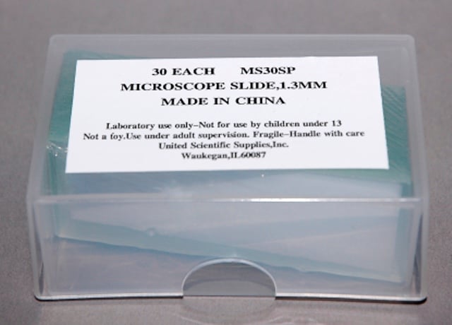 Microscope Slides, glass, pk/30