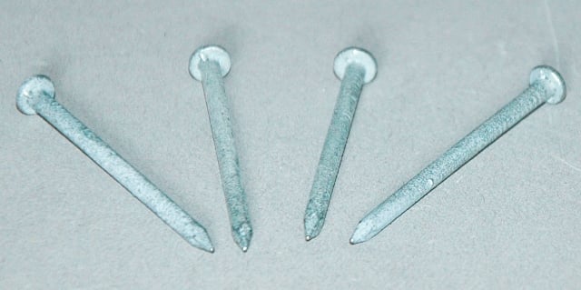 Nails, Galvanized Steel, 4 Penny, Pk/16