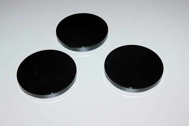 Petri Dishes, Plastic, Black