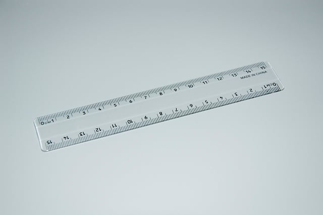 Metric/English ruler, plastic, 30 cm