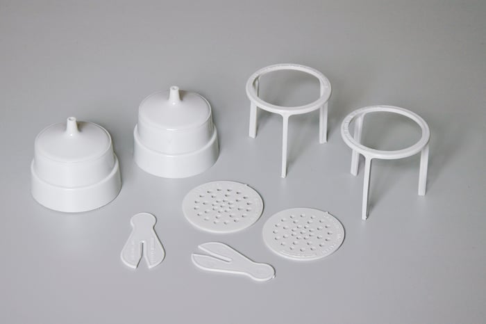 Two Lab-Aids&copy; Nematode Extractors (2 each of: Funnel, Disc, Stand, and Clamp)