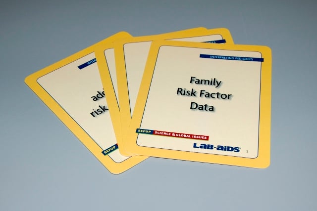 Risk Factor Data Cards, Set Of 4