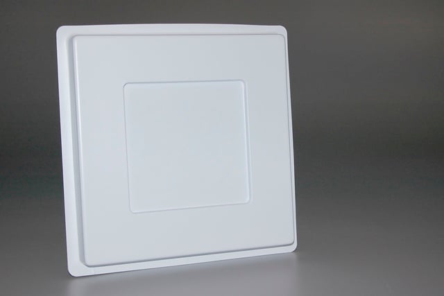 Plastic Tray, White, 11” X 11” X 1”