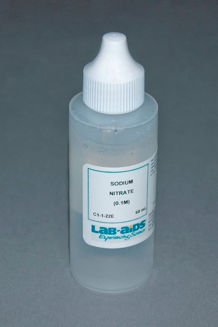Sodium Nitrate solution, 0.1M, drop control, 60 ml