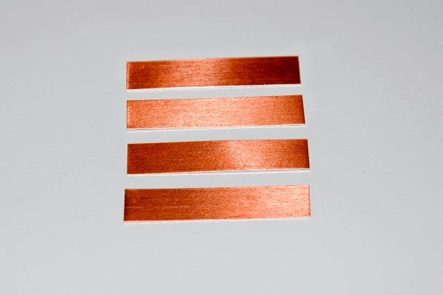 Strips, 1/2” x 1.5”, Copper, Pk/8